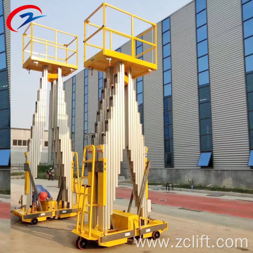 Four Aluminum Mast Lift Platform